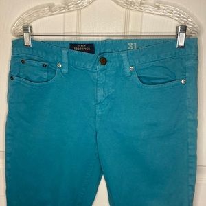 J.Crew Toothpick Jeans Dyed 31 ankle
